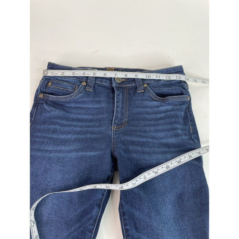Kut From The Kloth Jeans Carlo Skinny Ankle, Womens Size 2, Dark Blue, Designer - Picture 7 of 11